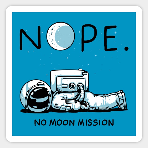 No Moon Mission Sticker by ES427